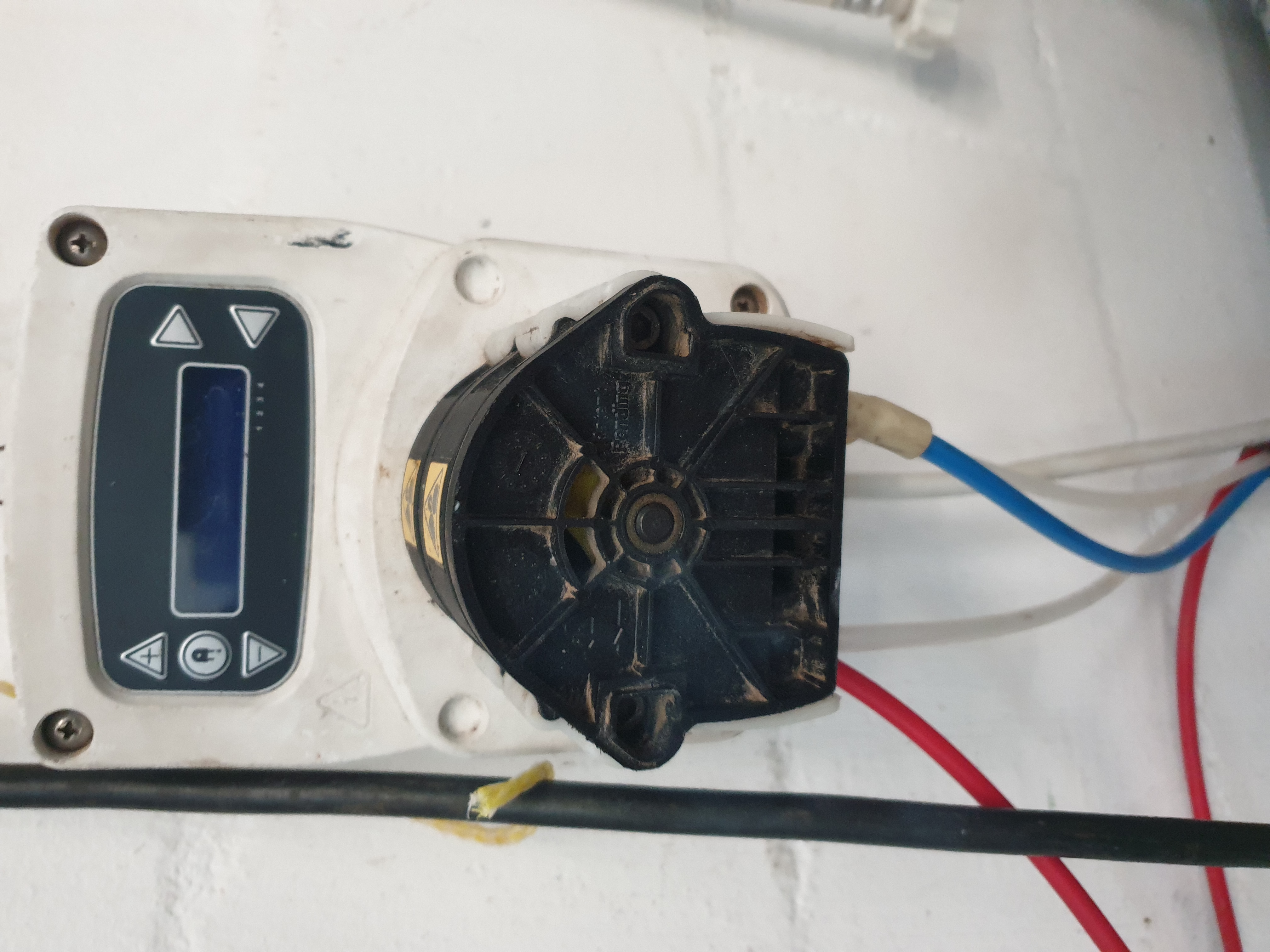Commercial dishwasher chemical dispenser PCB repair before display test