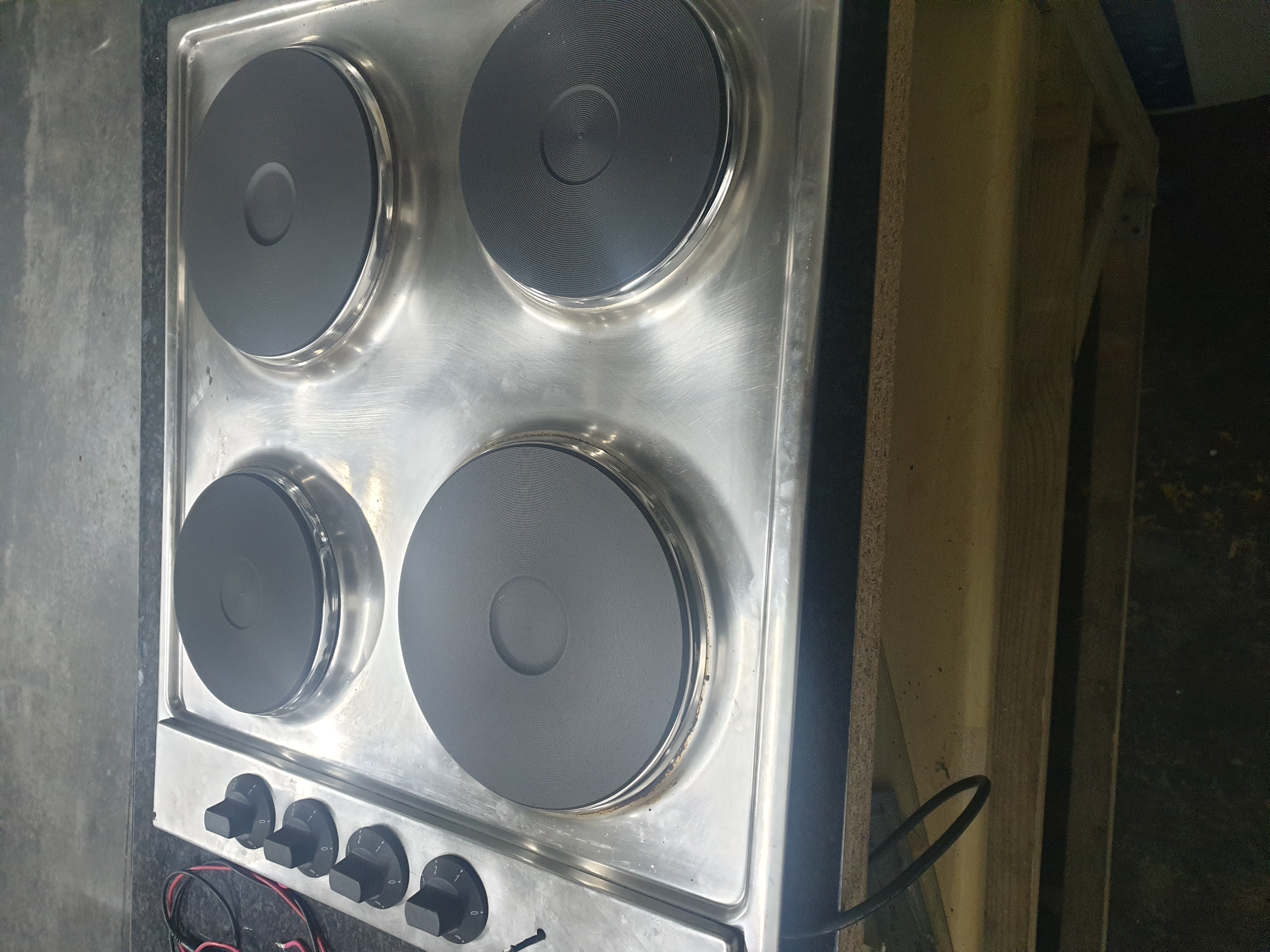 Completed commercial hotplate after special request rewiring