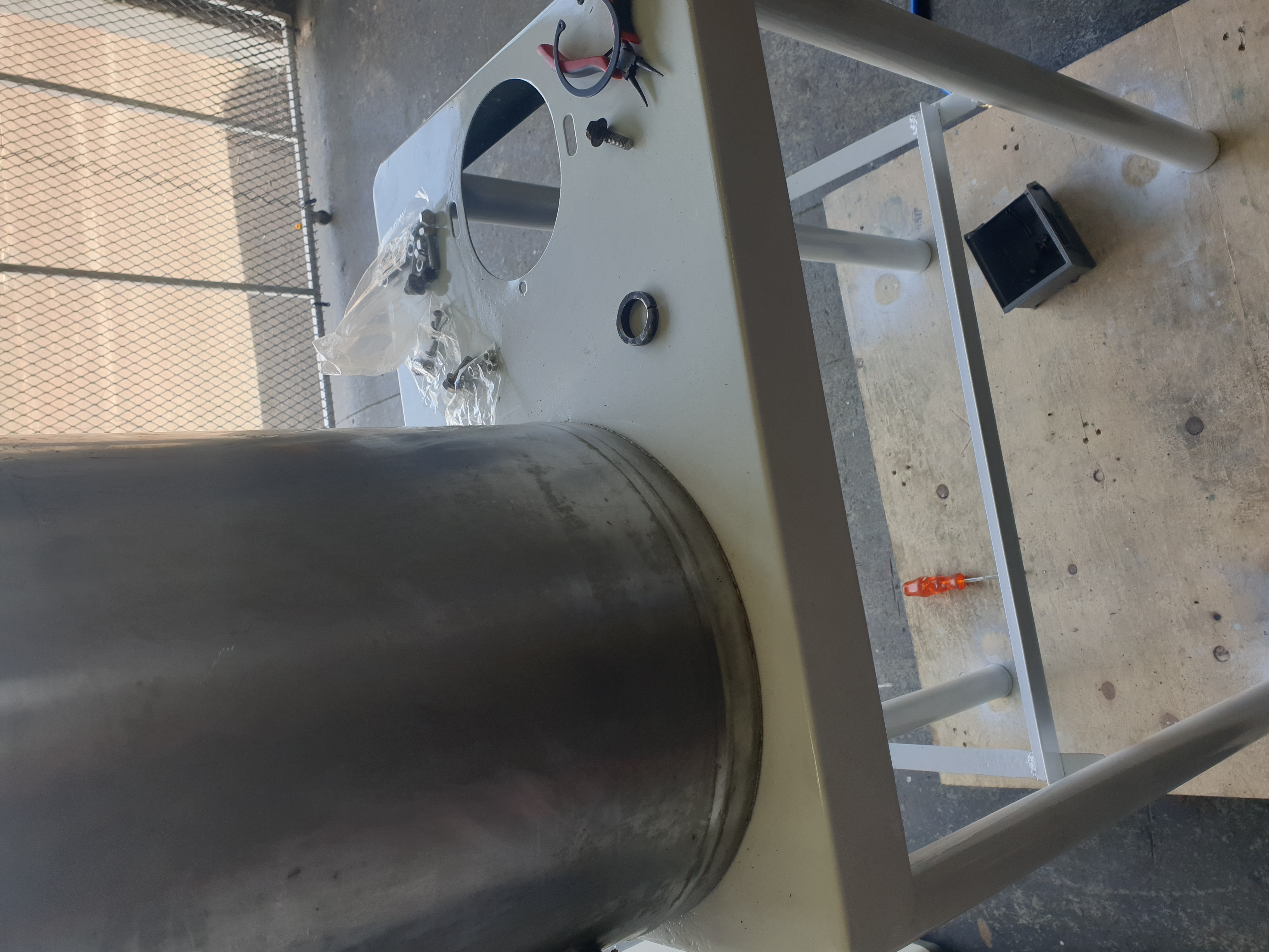 Potato peeler rebuilt frame and body after respray