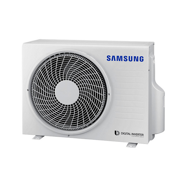 Outdoor inverter condenser unit for ducted AC system